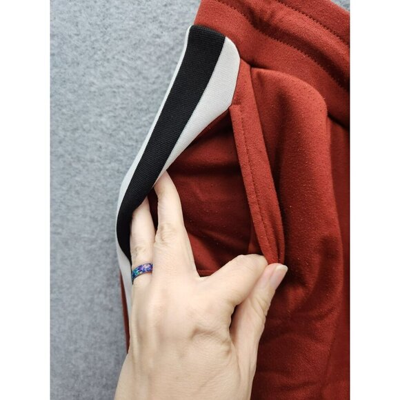 Asos Rust color Track Pants With Black & White Stripes Size M - Picture 4 of 5